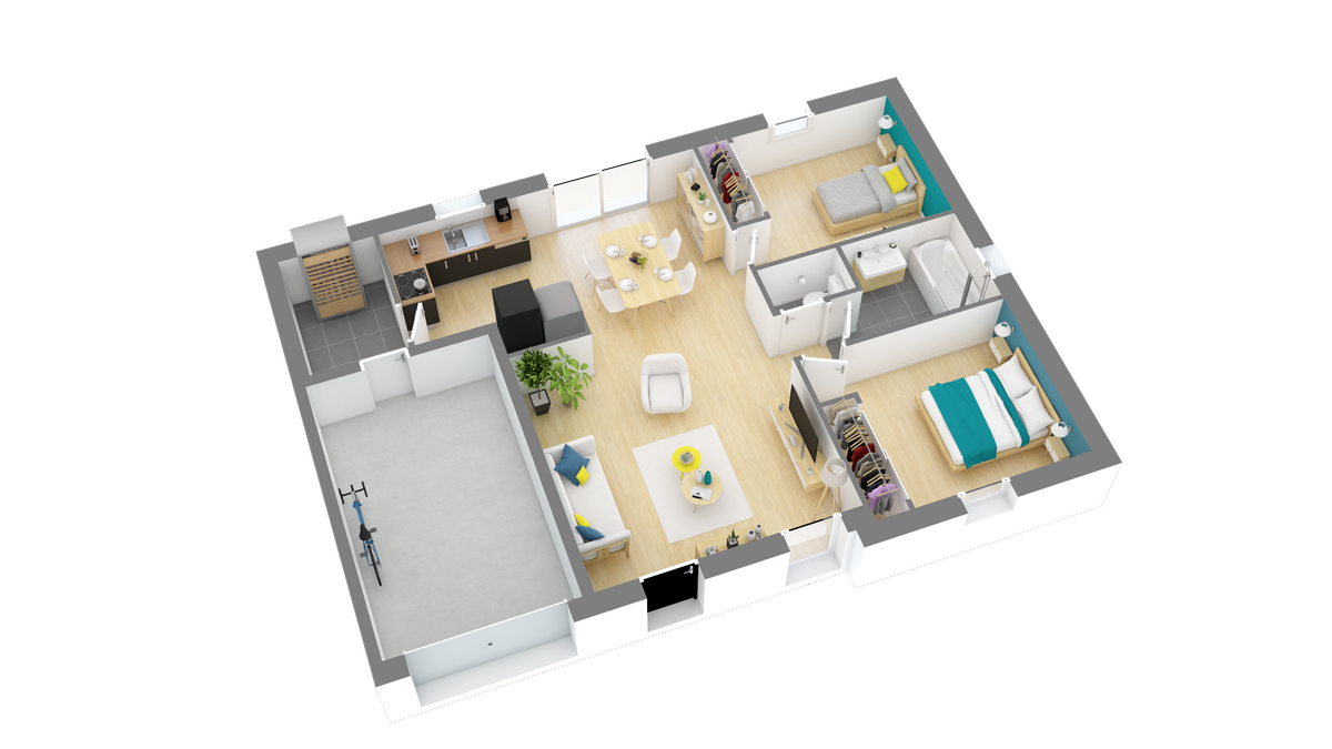 Programme terrain + maison à Marigny-les-Usages en Loiret (45) de 709 m² à vendre au prix de 225282€ - 3