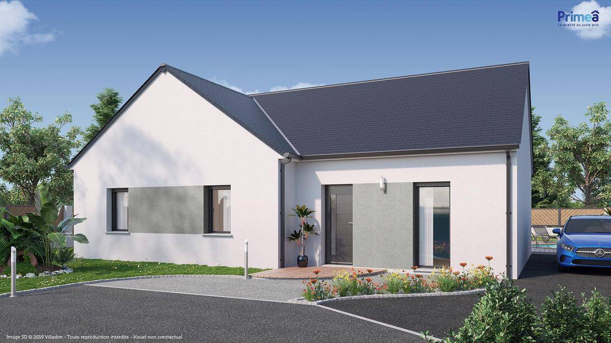 Programme terrain + maison à Meslan en Morbihan (56) de 1000 m² à vendre au prix de 182555€ - 1