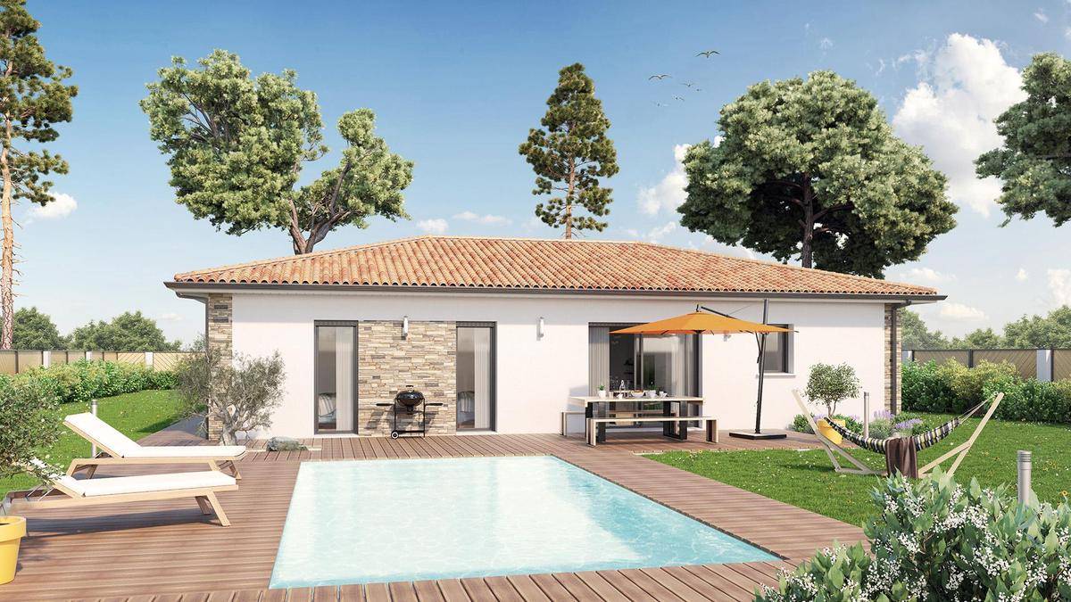 Programme terrain + maison à Baigneaux en Gironde (33) de 800 m² à vendre au prix de 264034€ - 1