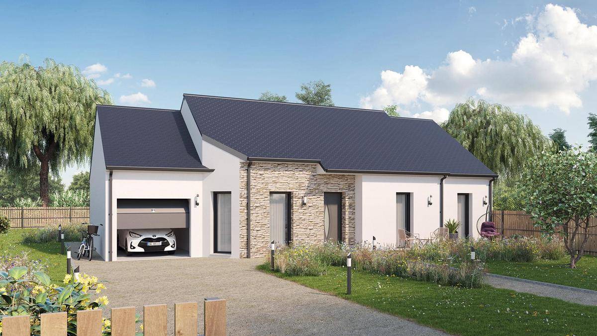 Programme terrain + maison à Rivarennes en Indre-et-Loire (37) de 512 m² à vendre au prix de 219529€ - 1