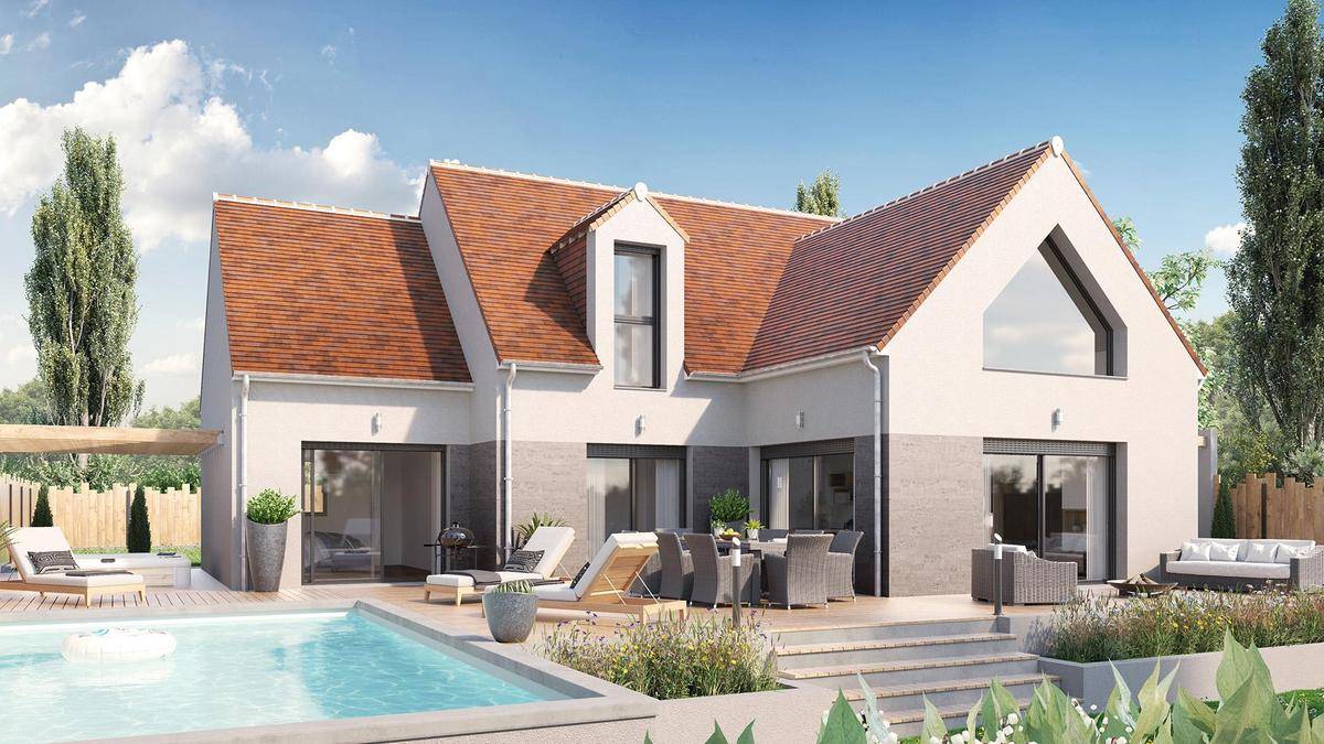 Programme terrain + maison à Saint-Jean-de-la-Ruelle en Loiret (45) de 400 m² à vendre au prix de 303500€ - 1