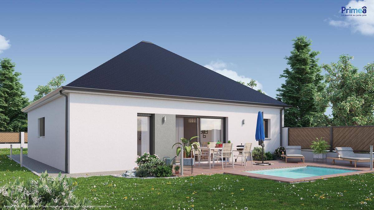 Programme terrain + maison à Saint-Aubin-d'Aubigné en Ille-et-Vilaine (35) de 277 m² à vendre au prix de 222349€ - 1