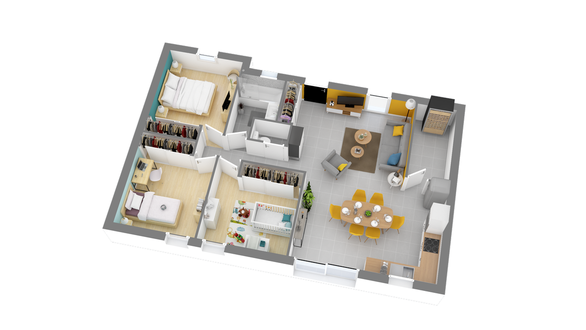 Programme terrain + maison à Mézos en Landes (40) de 964 m² à vendre au prix de 226648€ - 3