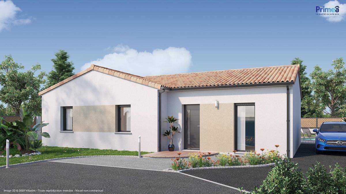 Programme terrain + maison à Montendre en Charente-Maritime (17) de 1525 m² à vendre au prix de 162743€ - 1