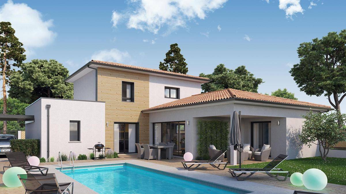 Programme terrain + maison à Carignan-de-Bordeaux en Gironde (33) de 2500 m² à vendre au prix de 547971€ - 1
