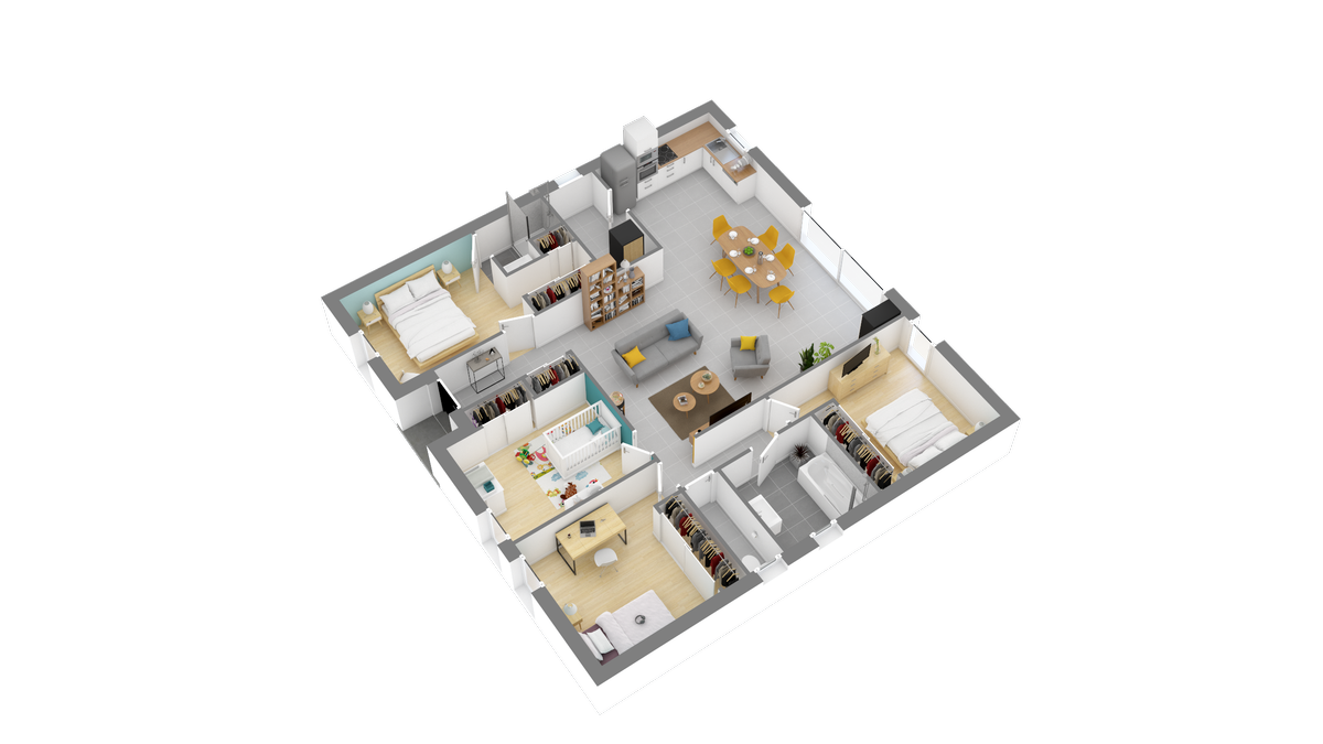 Programme terrain + maison à Marzan en Morbihan (56) de 433 m² à vendre au prix de 211349€ - 3