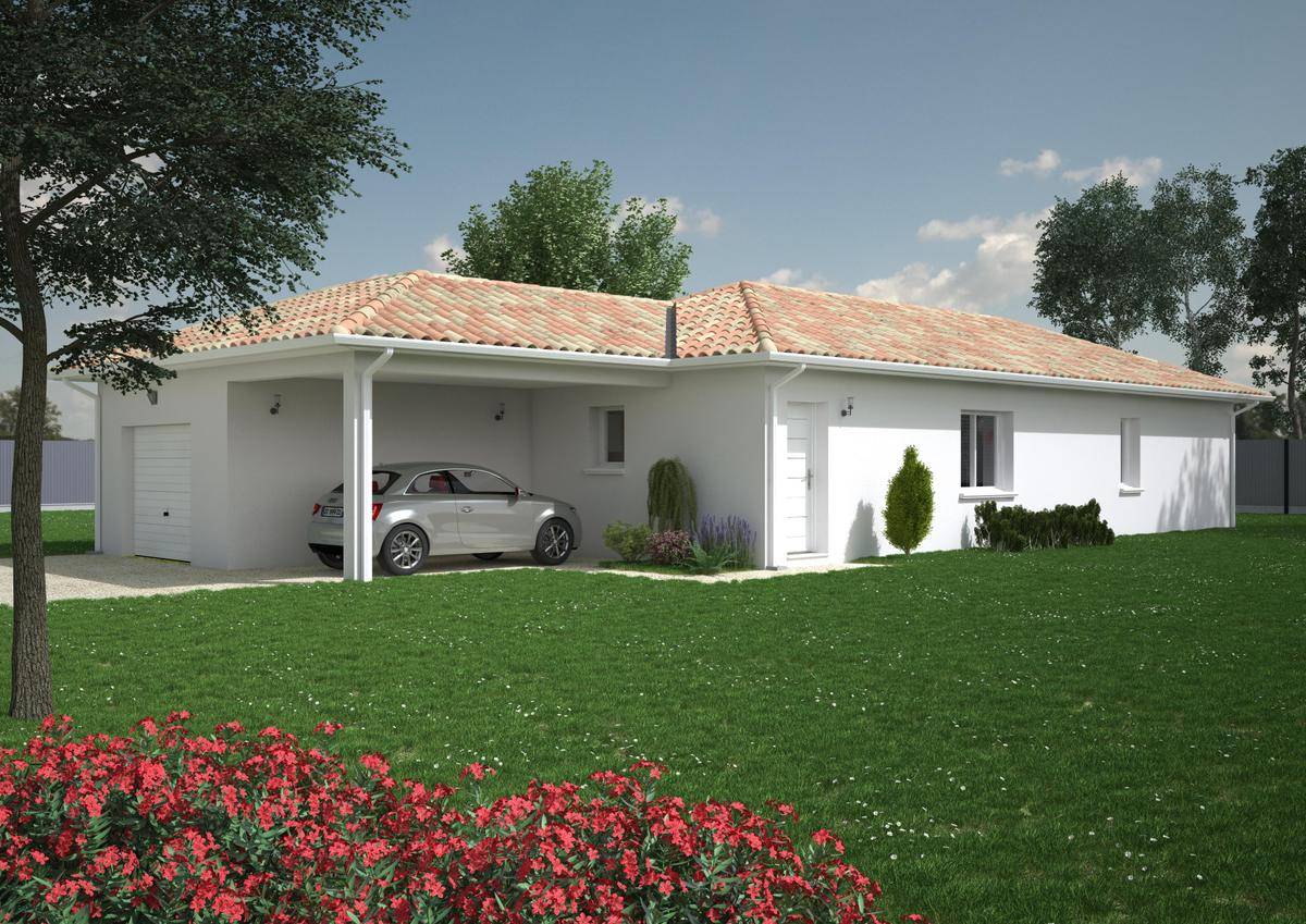 Programme terrain + maison à Ludon-Médoc en Gironde (33) de 626 m² à vendre au prix de 373914€ - 2