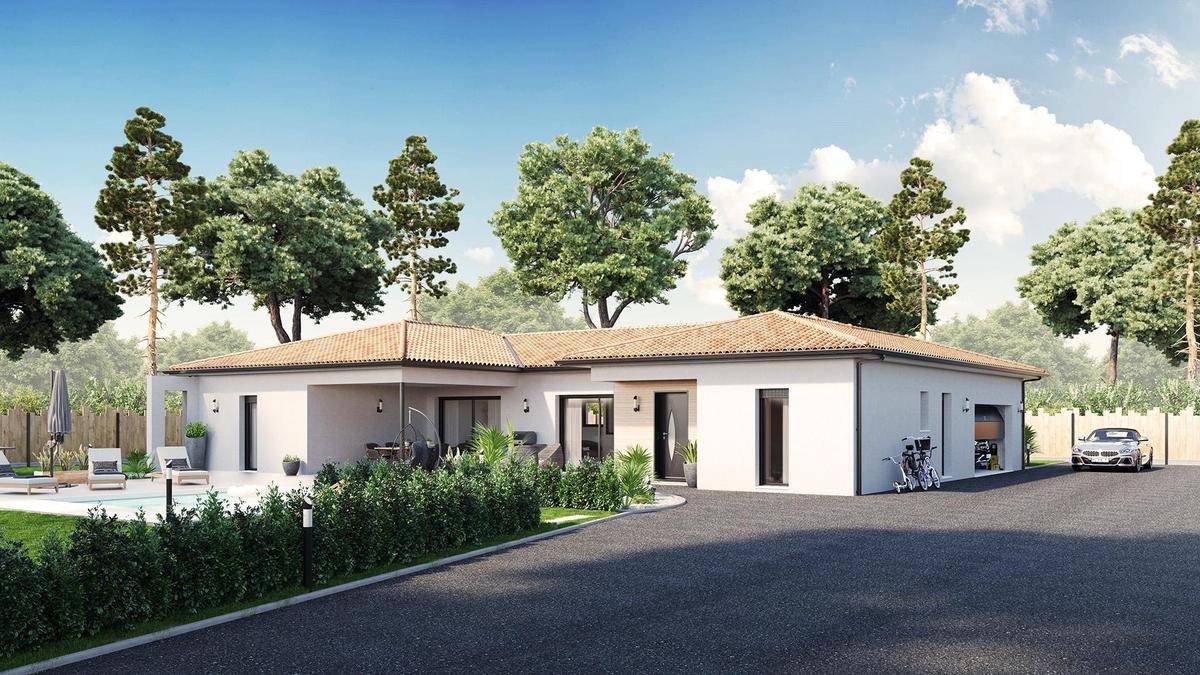 Programme terrain + maison à Targon en Gironde (33) de 1000 m² à vendre au prix de 344387€ - 1