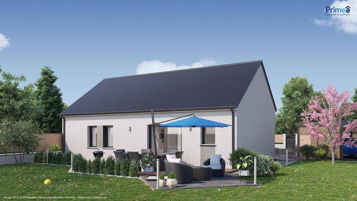 Programme terrain + maison à La Chapelle-sur-Aveyron en Loiret (45) de 858 m² à vendre au prix de 146664€ - 2