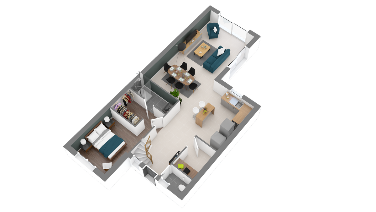 Programme terrain + maison à Les Champs-Géraux en Côtes-d'Armor (22) de 402 m² à vendre au prix de 221536€ - 4