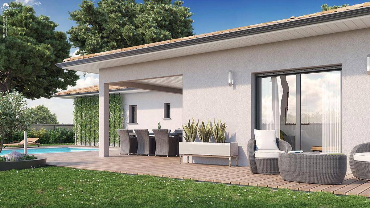 Programme terrain + maison à Fargues-Saint-Hilaire en Gironde (33) de 1000 m² à vendre au prix de 439601€ - 4