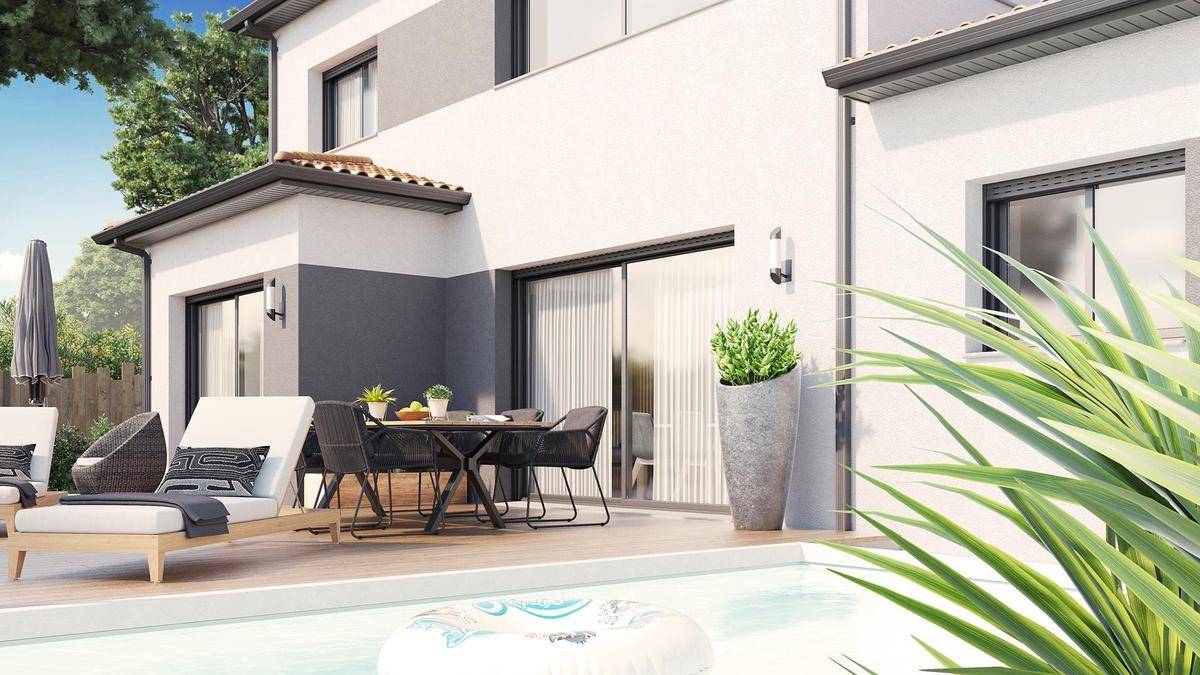 Programme terrain + maison à Mimizan en Landes (40) de 952 m² à vendre au prix de 382343€ - 3