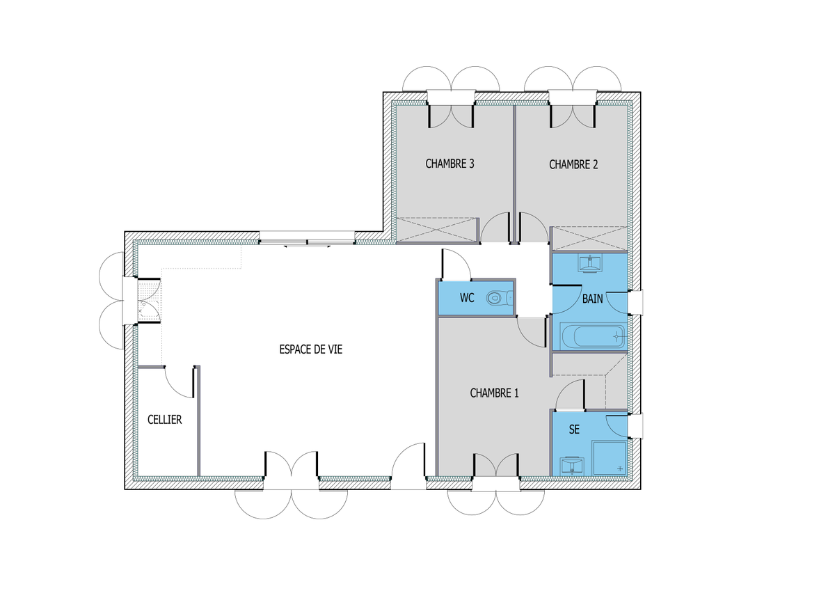 Programme terrain + maison à Miramont-Sensacq en Landes (40) de 908 m² à vendre au prix de 156247€ - 3