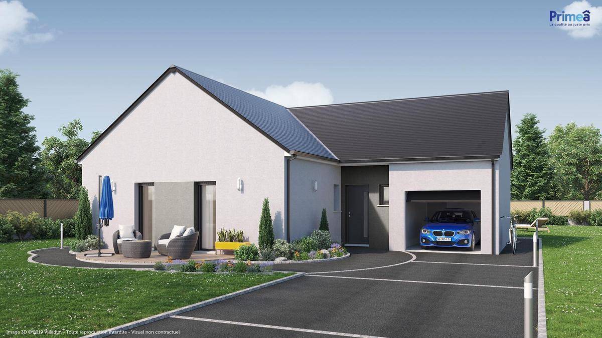 Programme terrain + maison à Saint-Uniac en Ille-et-Vilaine (35) de 563 m² à vendre au prix de 206399€ - 1