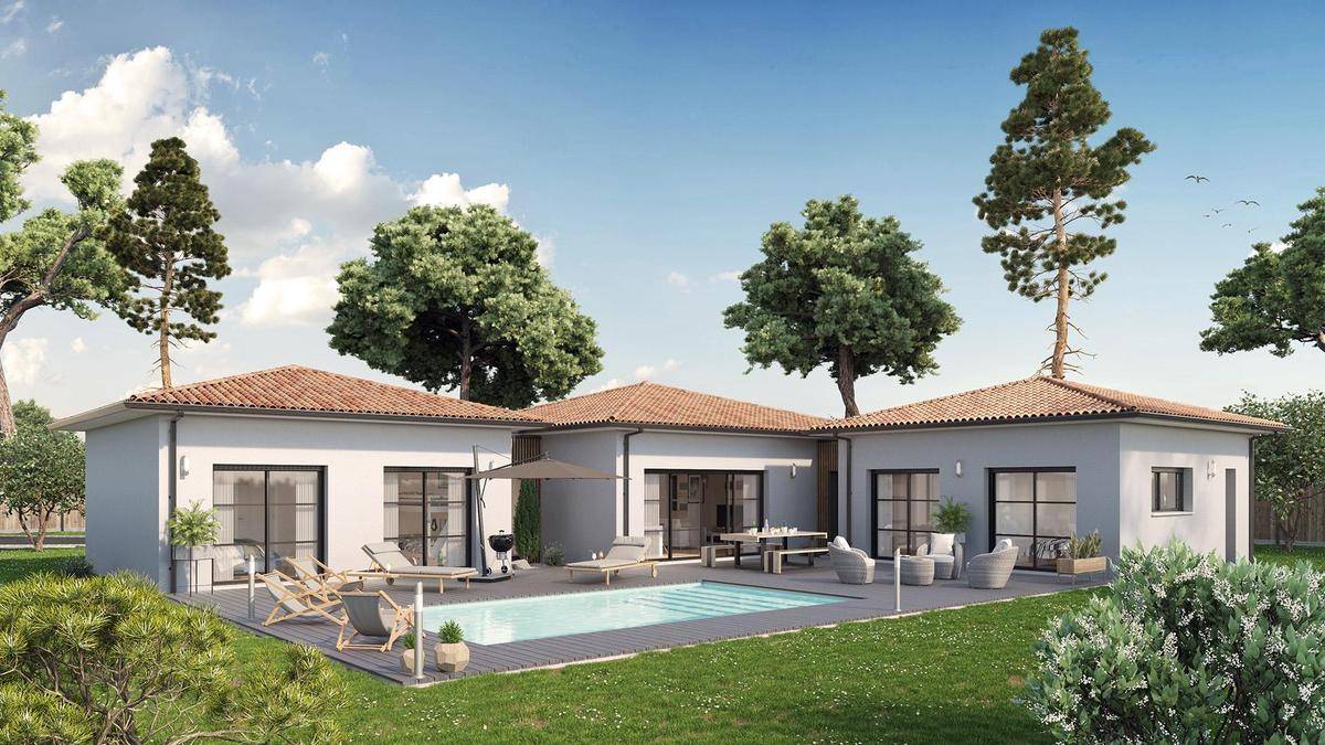 Programme terrain + maison à Parempuyre en Gironde (33) de 669 m² à vendre au prix de 452408€ - 1