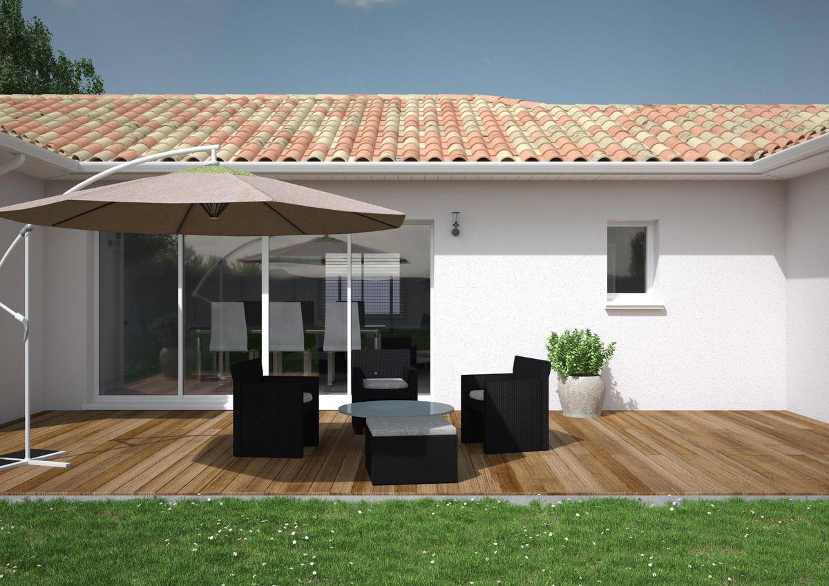 Programme terrain + maison à Ludon-Médoc en Gironde (33) de 626 m² à vendre au prix de 373914€ - 3