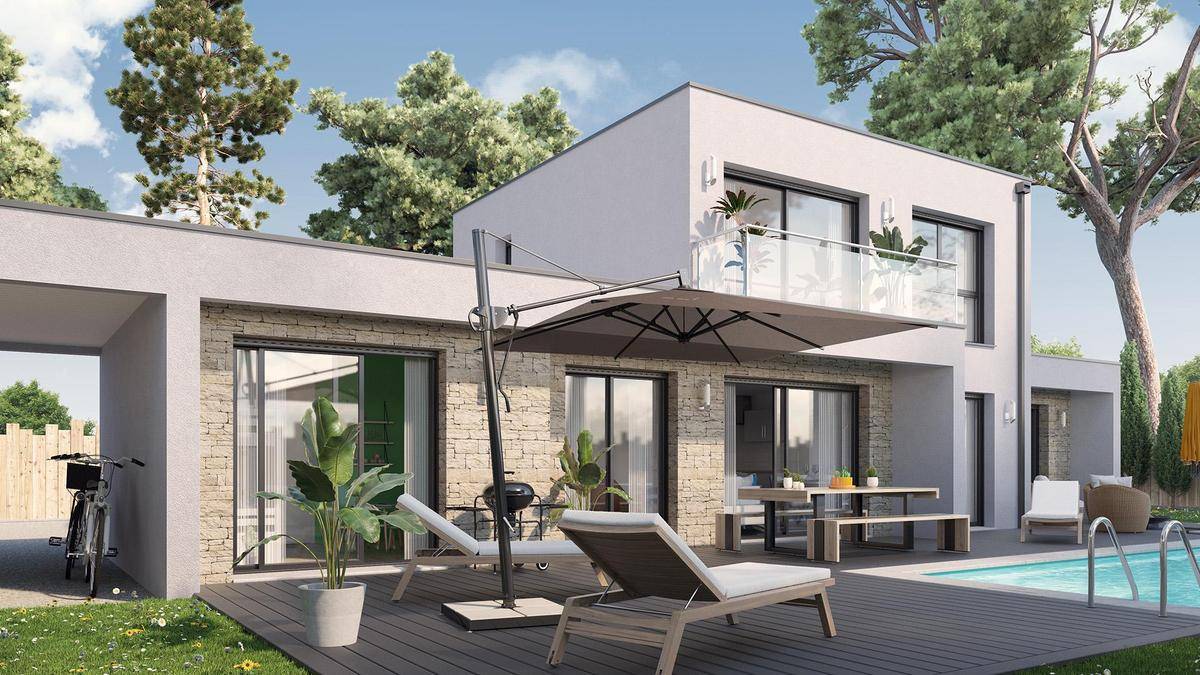 Programme terrain + maison à Louchats en Gironde (33) de 2400 m² à vendre au prix de 609890€ - 1