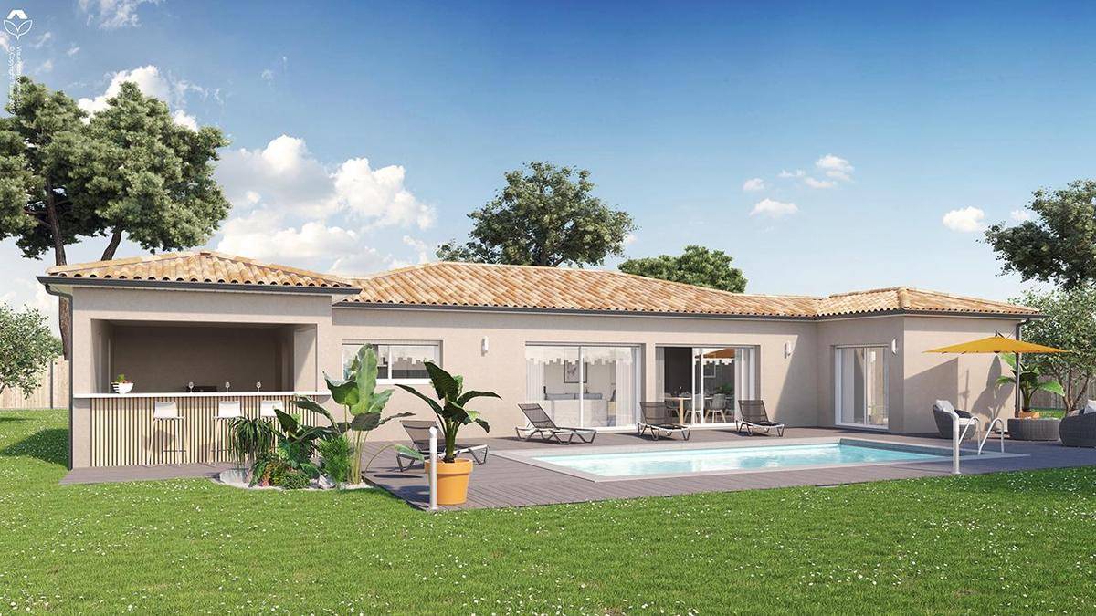 Programme terrain + maison à Cabanac-et-Villagrains en Gironde (33) de 625 m² à vendre au prix de 340738€ - 1