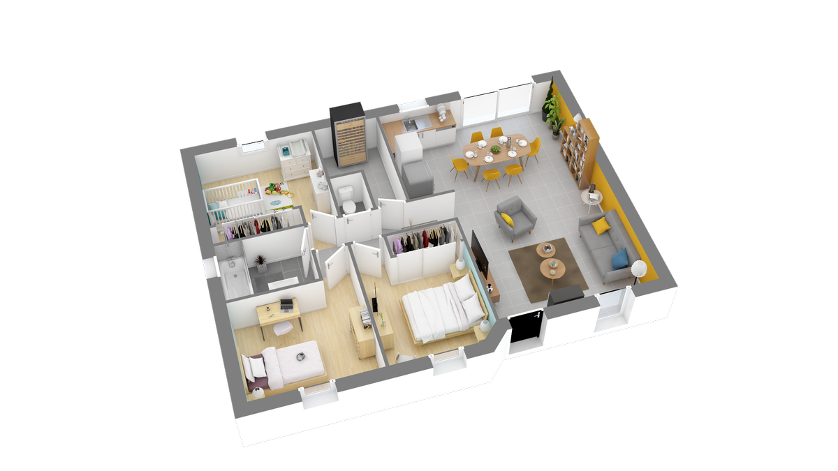Programme terrain + maison à Arsac en Gironde (33) de 603 m² à vendre au prix de 343497€ - 3