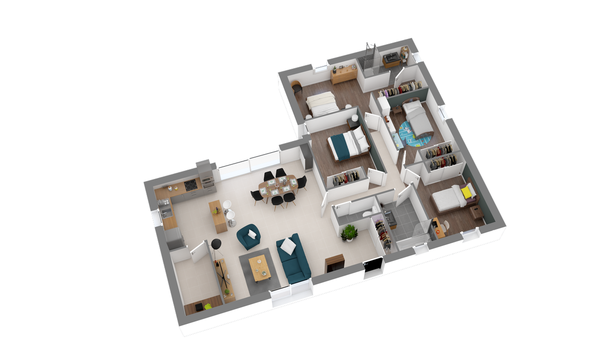 Programme terrain + maison à Guénin en Morbihan (56) de 641 m² à vendre au prix de 221011€ - 3