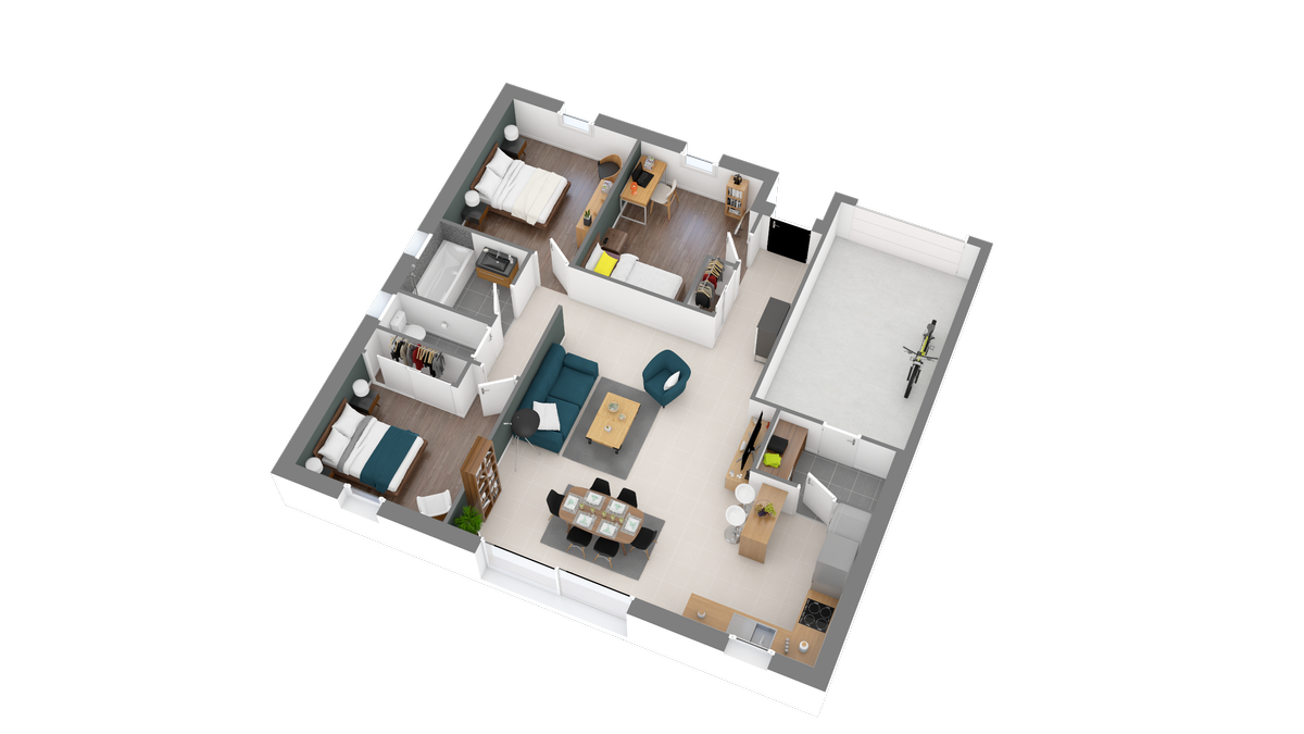 Programme terrain + maison à Poyartin en Landes (40) de 870 m² à vendre au prix de 176507€ - 3