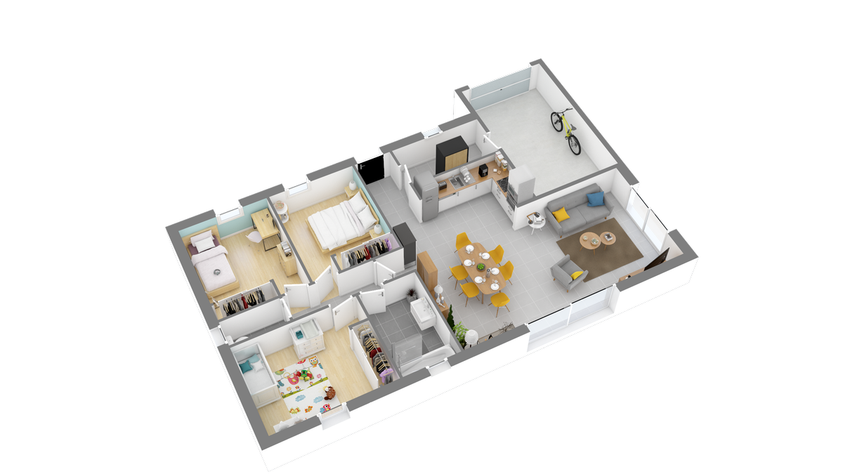 Programme terrain + maison à Saint-Nazaire en Loire-Atlantique (44) de 390 m² à vendre au prix de 324978€ - 3