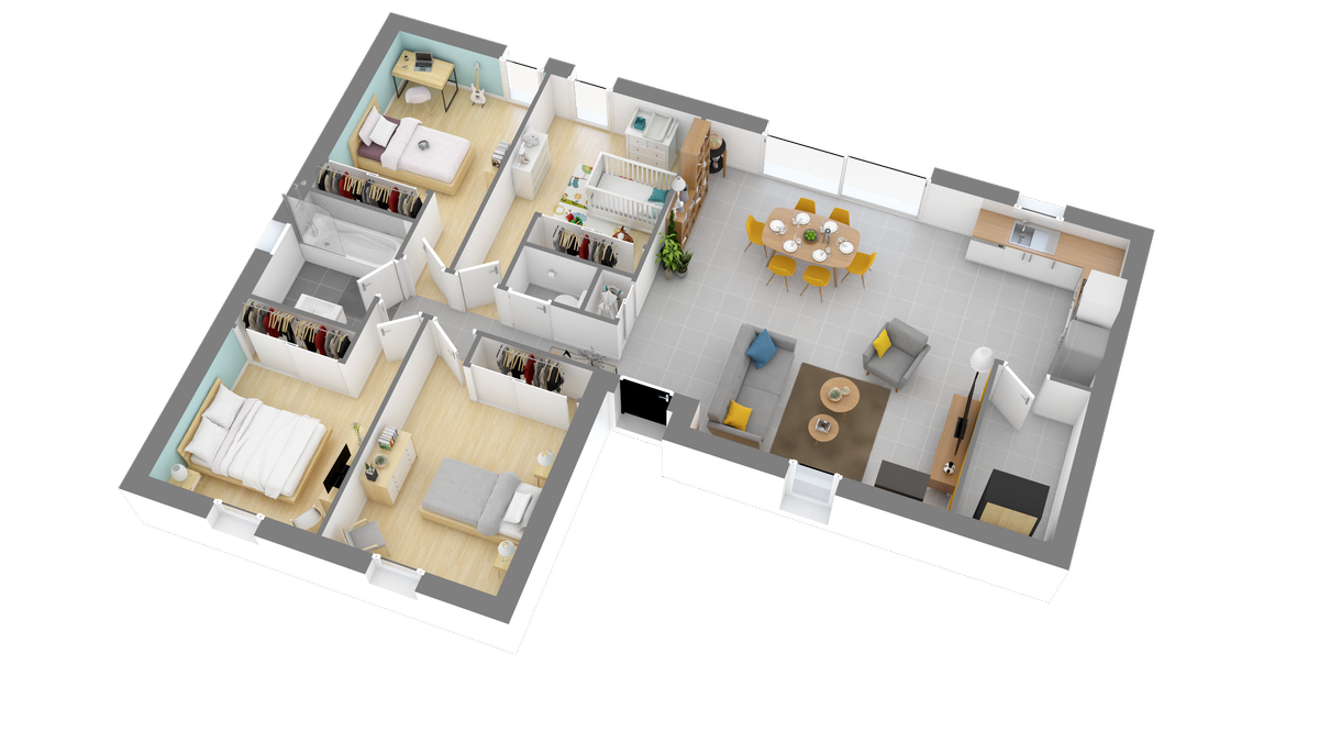 Programme terrain + maison à Mimizan en Landes (40) de 451 m² à vendre au prix de 274683€ - 3