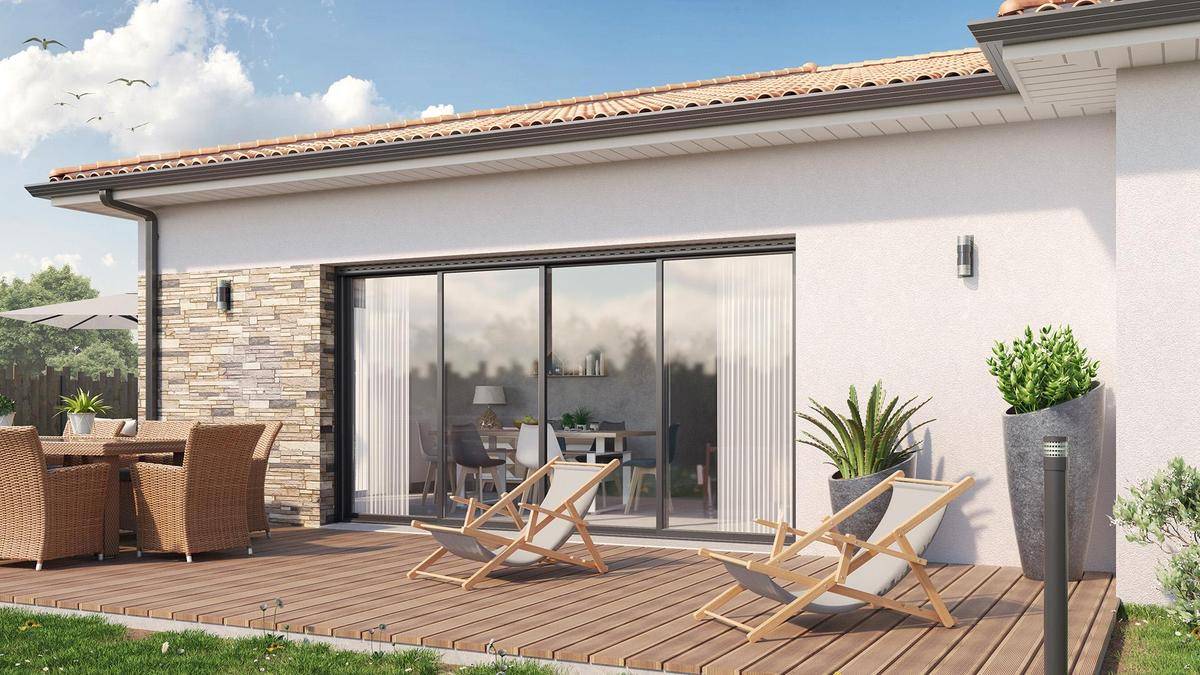 Programme terrain + maison à Rivière-Saas-et-Gourby en Landes (40) de 737 m² à vendre au prix de 349675€ - 4