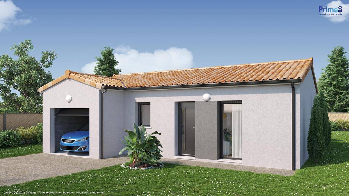 Programme terrain + maison à Frossay en Loire-Atlantique (44) de 346 m² à vendre au prix de 213538€ - 2