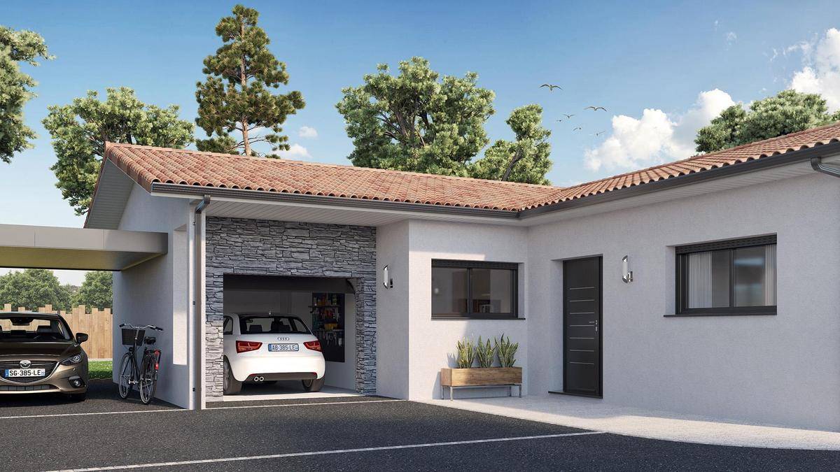 Programme terrain + maison à Guillos en Gironde (33) de 830 m² à vendre au prix de 403138€ - 3