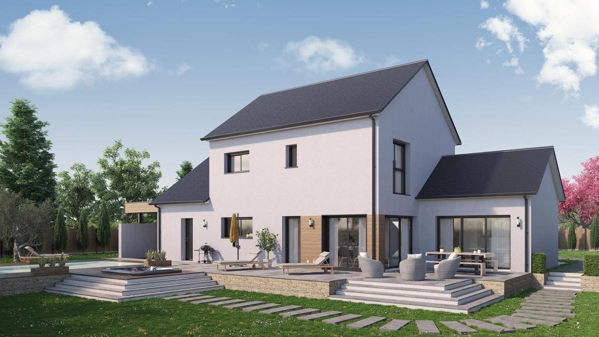 Programme terrain + maison à Ménestreau-en-Villette en Loiret (45) de 500 m² à vendre au prix de 376078€ - 2