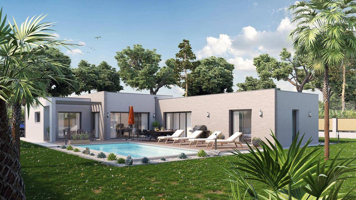 Programme terrain + maison à Montagne en Gironde (33) de 800 m² à vendre au prix de 367194€ - 1