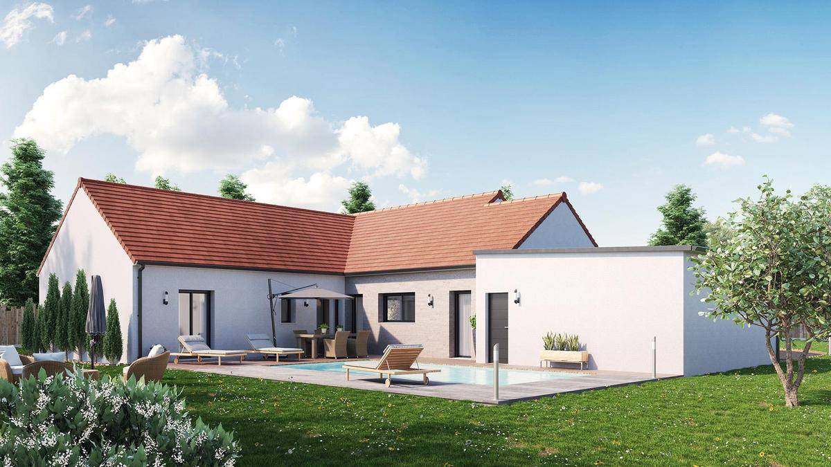 Programme terrain + maison à Guilly en Loiret (45) de 1200 m² à vendre au prix de 322302€ - 2