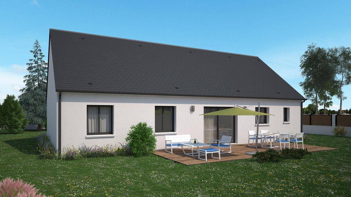 Programme terrain + maison à Corquilleroy en Loiret (45) de 1082 m² à vendre au prix de 207215€ - 2