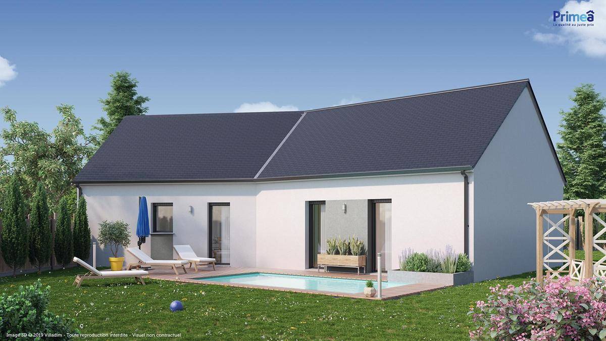 Programme terrain + maison à La Meilleraye-de-Bretagne en Loire-Atlantique (44) de 460 m² à vendre au prix de 218754€ - 1
