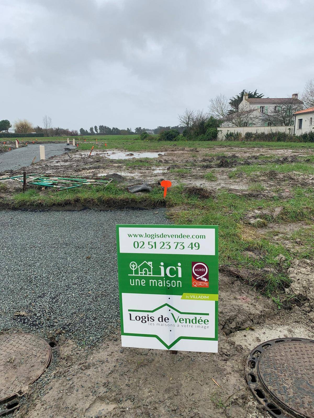 Terrain seul à La Barre-de-Monts en Vendée (85) de 416 m² à vendre au prix de 82400€