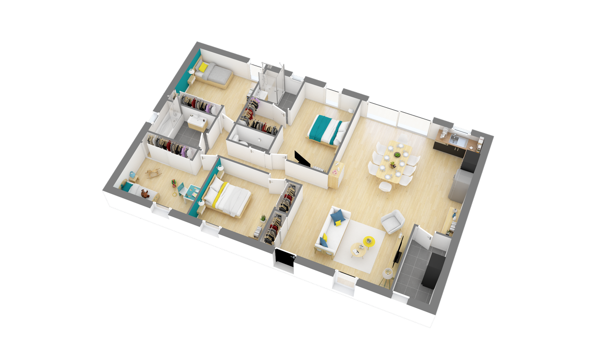 Programme terrain + maison à Saint-Flovier en Indre-et-Loire (37) de 1304 m² à vendre au prix de 157633€ - 3