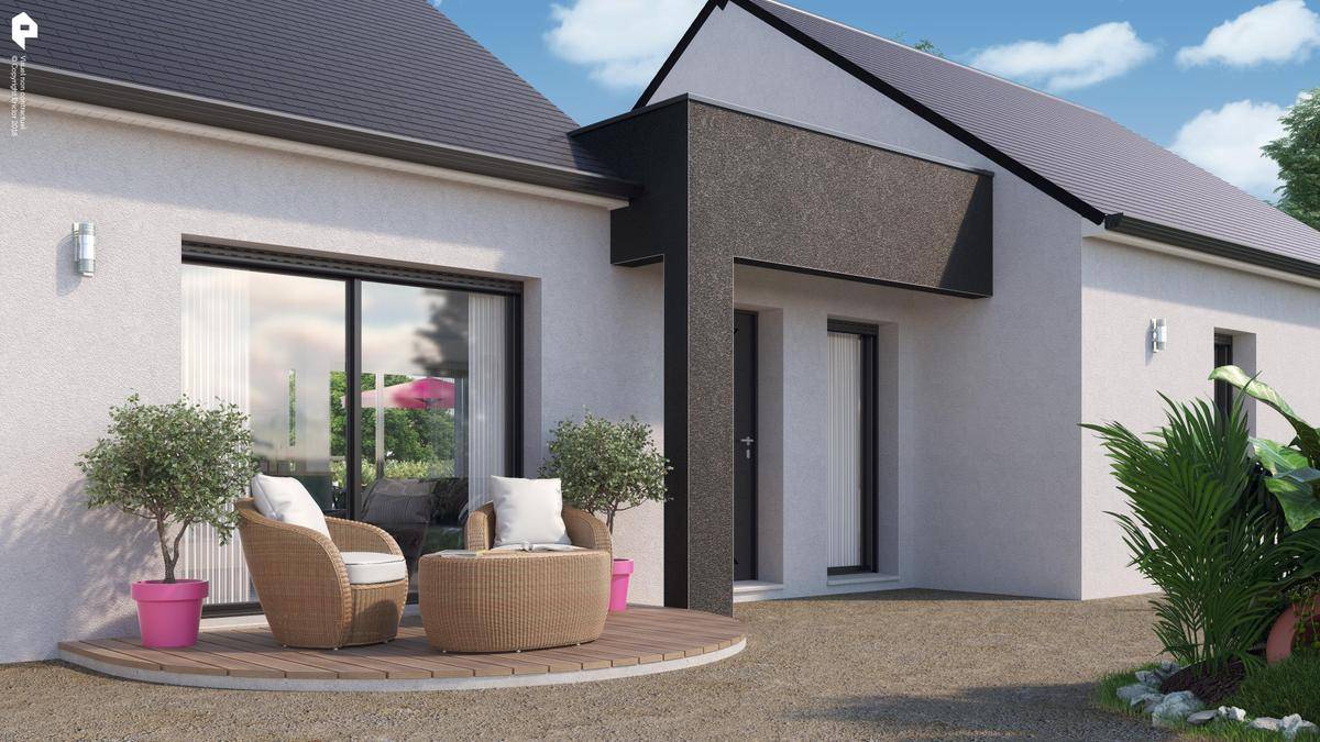 Programme terrain + maison à Neuville-sur-Brenne en Indre-et-Loire (37) de 872 m² à vendre au prix de 227546€ - 3