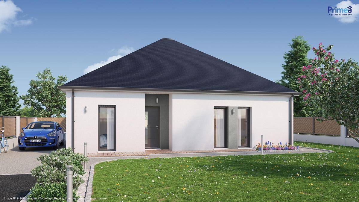 Programme terrain + maison à Chiré-en-Montreuil en Vienne (86) de 4000 m² à vendre au prix de 185876€ - 2