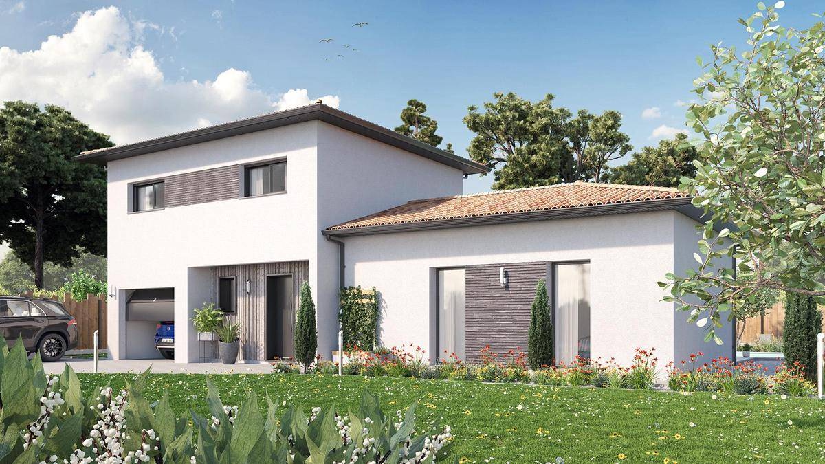 Programme terrain + maison à Saint-Magne-de-Castillon en Gironde (33) de 1200 m² à vendre au prix de 341677€ - 2