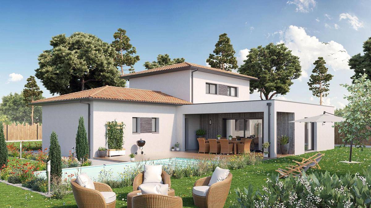 Programme terrain + maison à Le Haillan en Gironde (33) de 567 m² à vendre au prix de 524677€ - 1