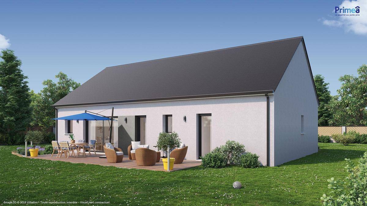 Programme terrain + maison à Descartes en Indre-et-Loire (37) de 545 m² à vendre au prix de 169233€ - 2