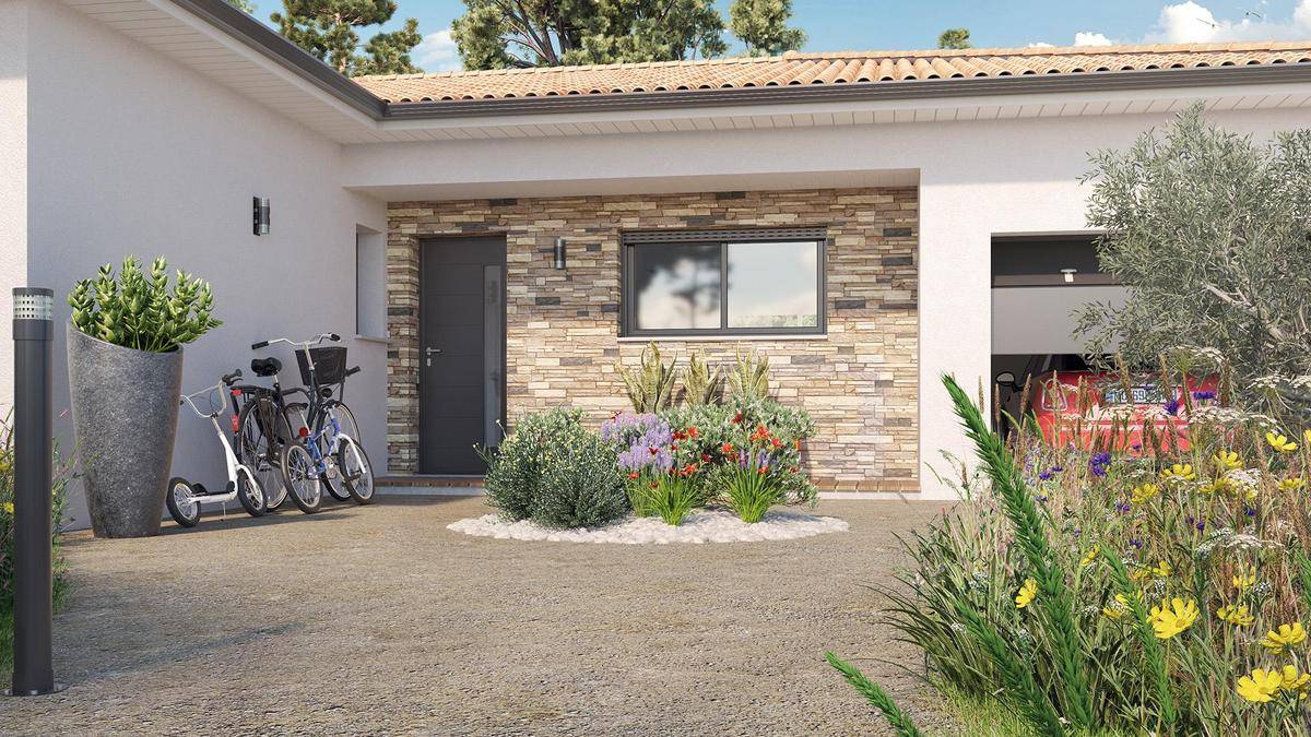 Programme terrain + maison à Gamarde-les-Bains en Landes (40) de 663 m² à vendre au prix de 297675€ - 3