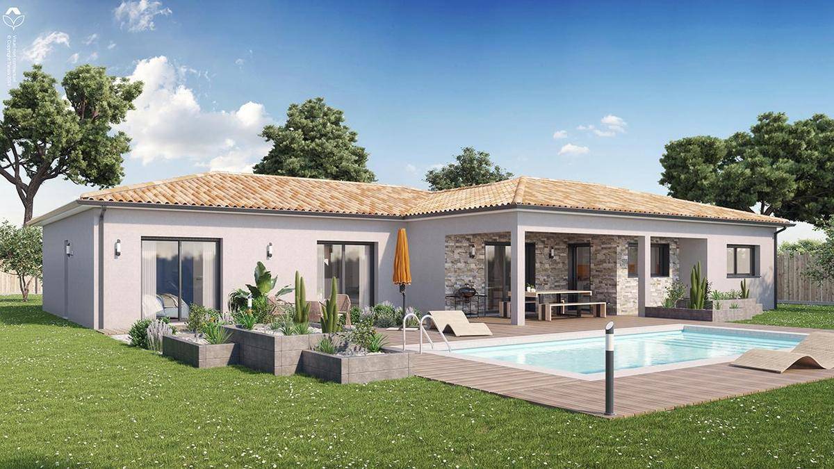 Programme terrain + maison à Portets en Gironde (33) de 800 m² à vendre au prix de 476053€ - 1