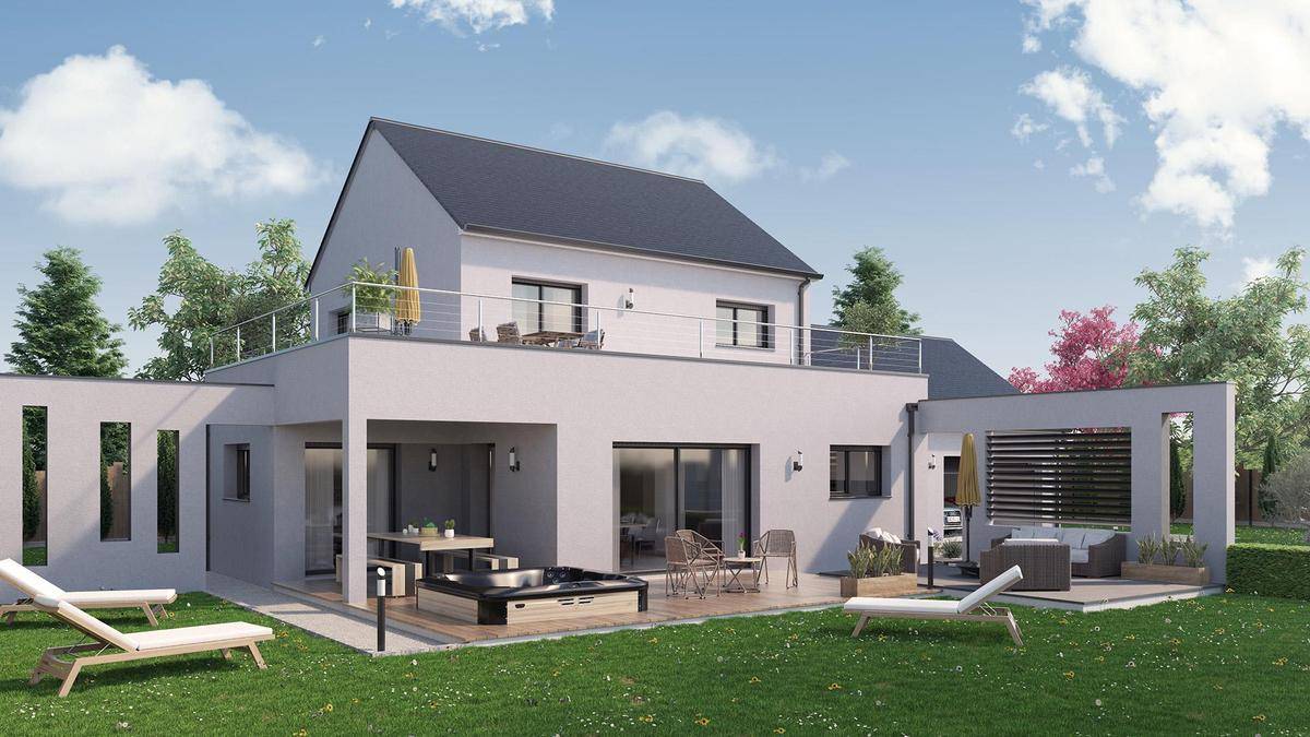 Programme terrain + maison à Saint-Just-sur-Dive en Maine-et-Loire (49) de 2700 m² à vendre au prix de 385642€ - 2