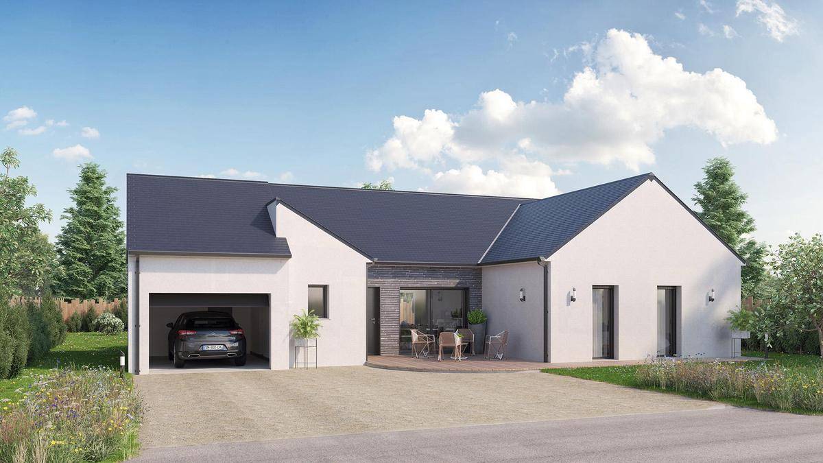 Programme terrain + maison à Civray-de-Touraine en Indre-et-Loire (37) de 1200 m² à vendre au prix de 320978€ - 1