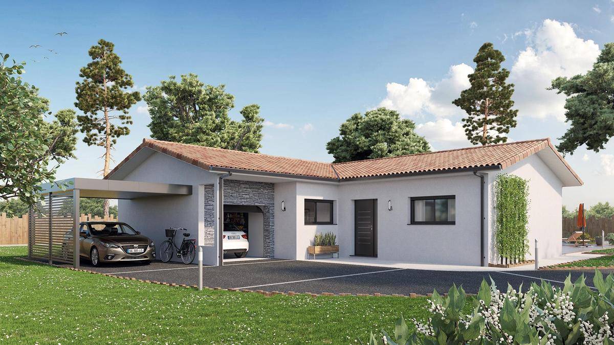 Programme terrain + maison à Guillos en Gironde (33) de 830 m² à vendre au prix de 403138€ - 2