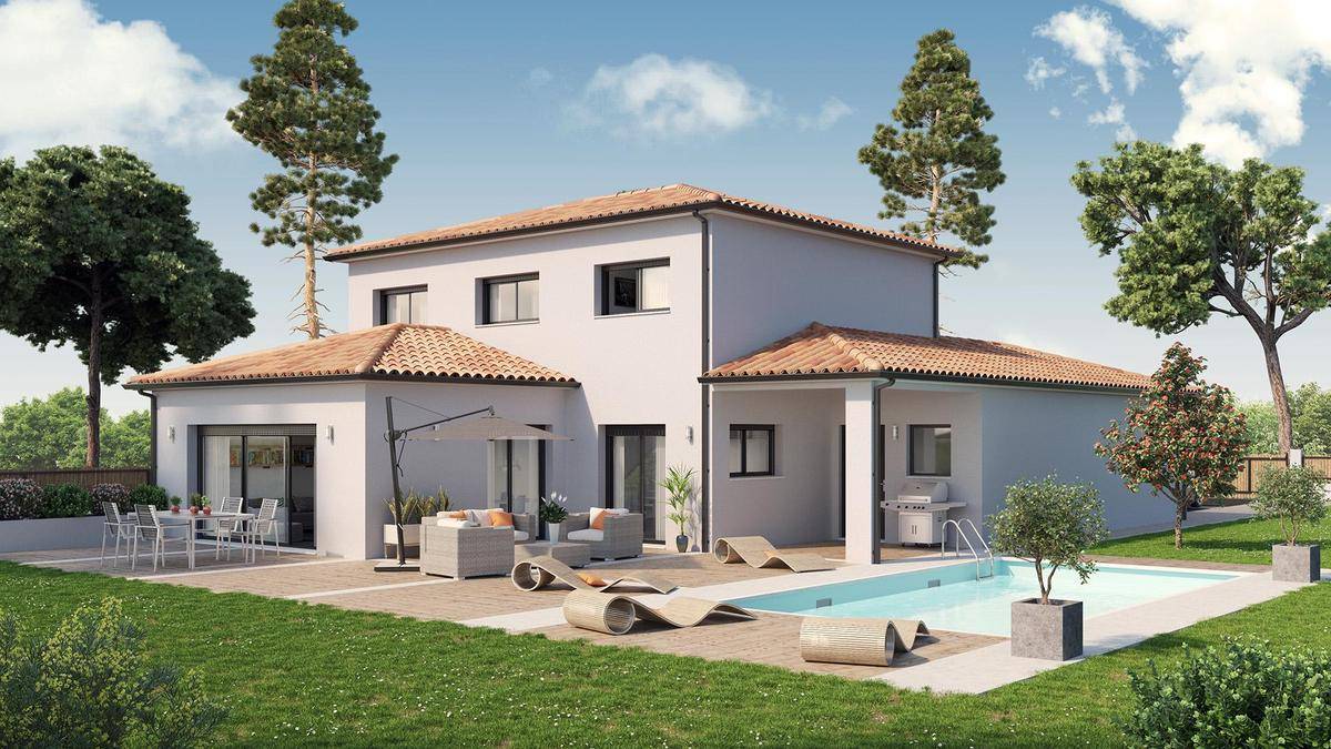 Programme terrain + maison à Soulignac en Gironde (33) de 843 m² à vendre au prix de 413453€ - 1