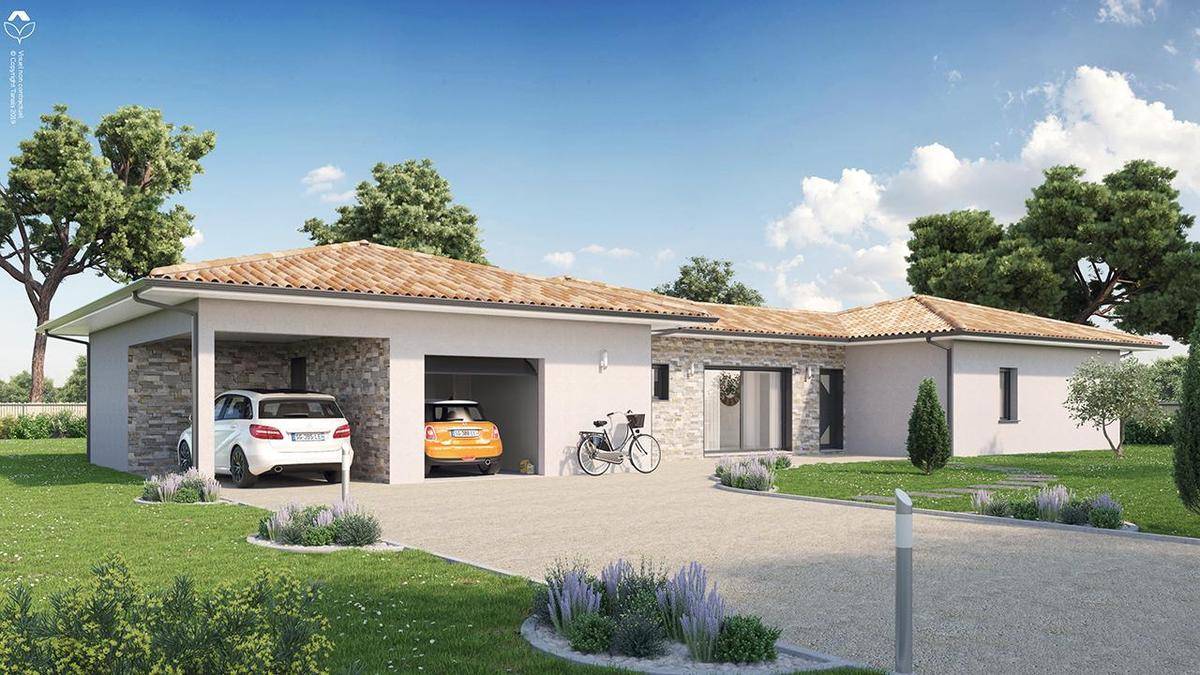 Programme terrain + maison à Fargues-Saint-Hilaire en Gironde (33) de 1000 m² à vendre au prix de 439601€ - 1