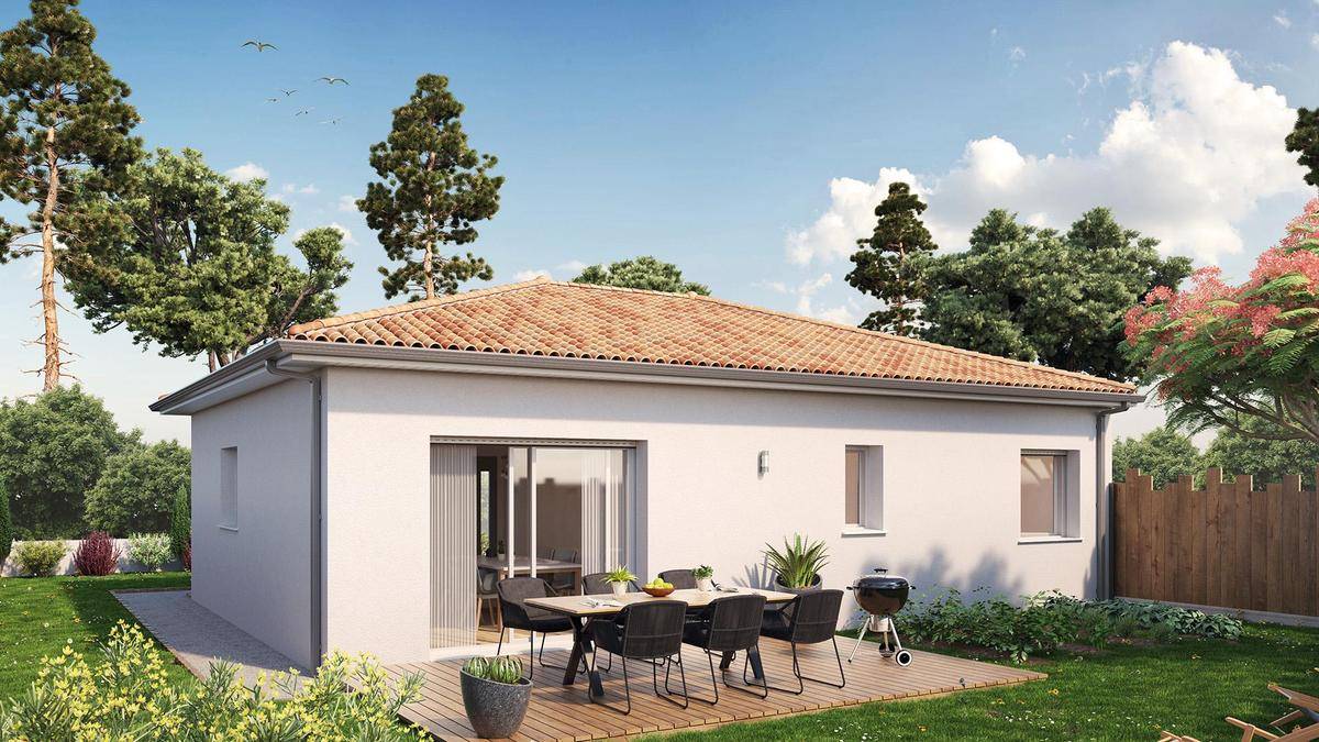 Programme terrain + maison à Bougue en Landes (40) de 500 m² à vendre au prix de 167954€ - 1